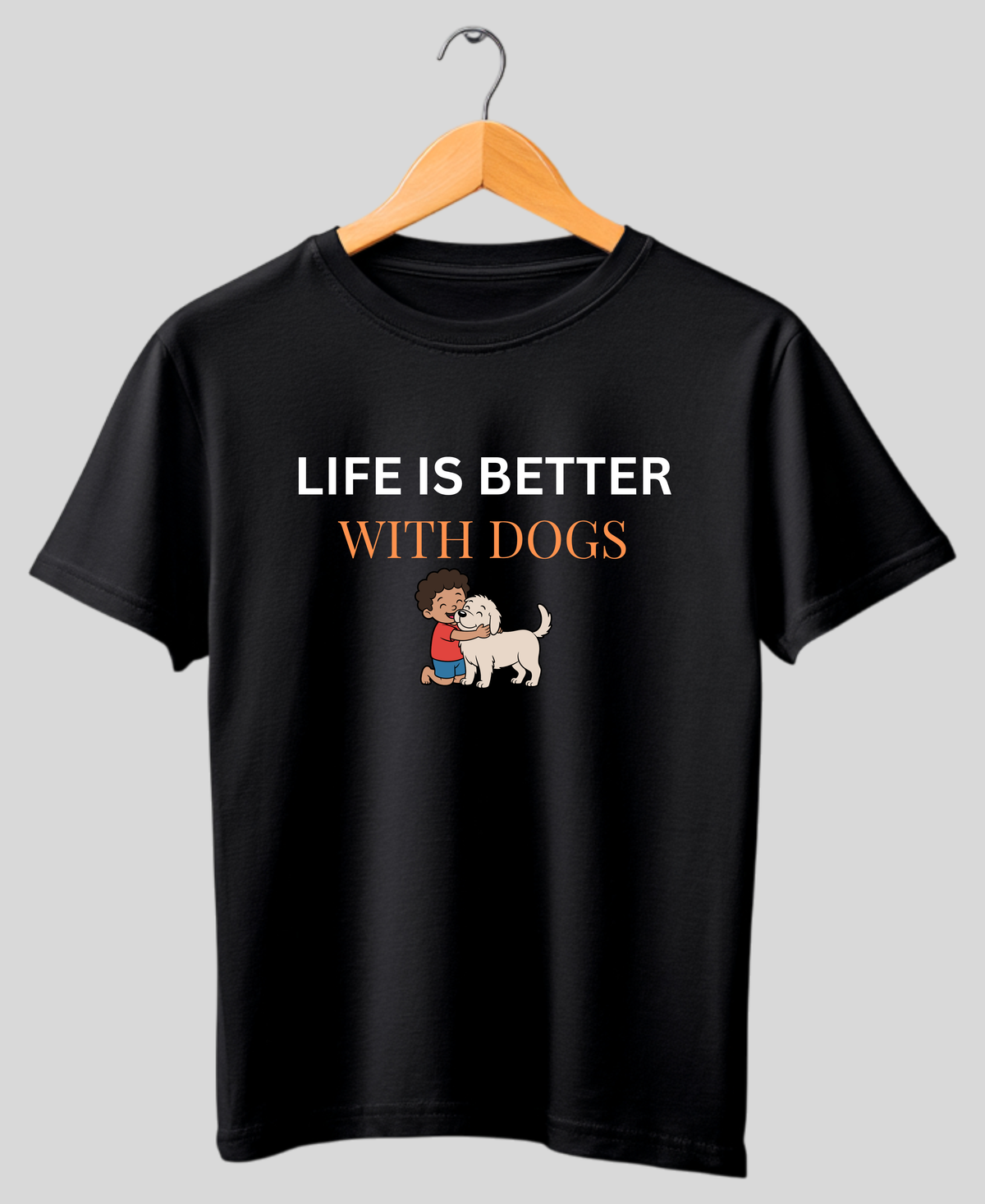 Life Is Better With Dogs — Premium Dog Lover T-Shirt |
