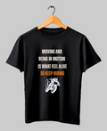 Keep Riding, Keep Feeling Alive — Premium Quote Motorcycle T-Shirt |