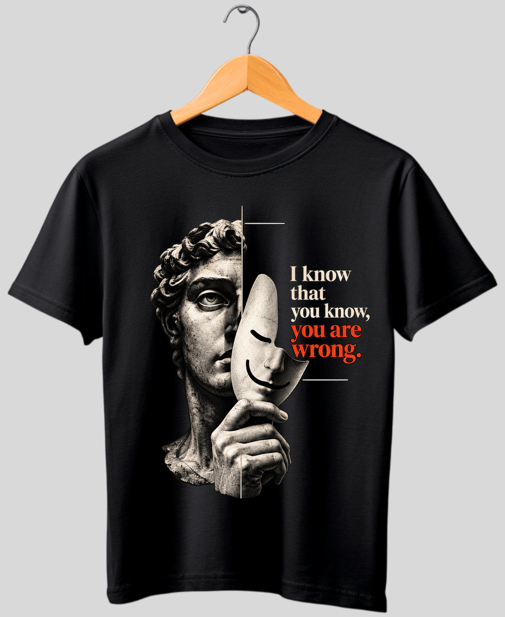 I Know That You Know, You Are Wrong — Classical Philosophy T-Shirt |