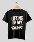 Lifting Is My Therapy — Premium Gym T-Shirt |