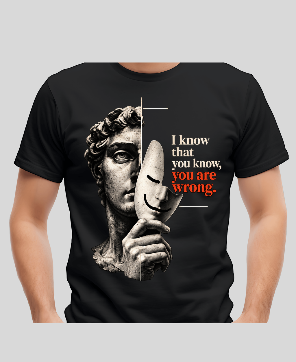 I Know That You Know, You Are Wrong — Classical Philosophy T-Shirt |