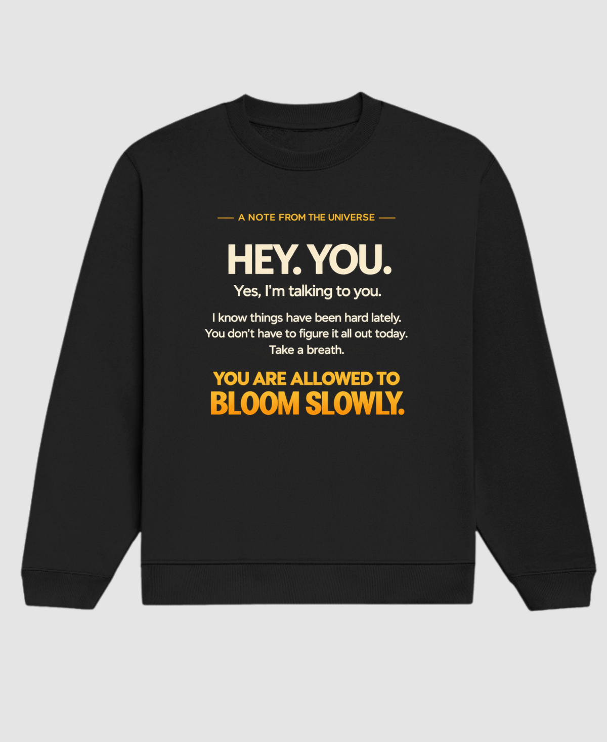 A Note from the Universe — Premium Unisex Sweatshirt |