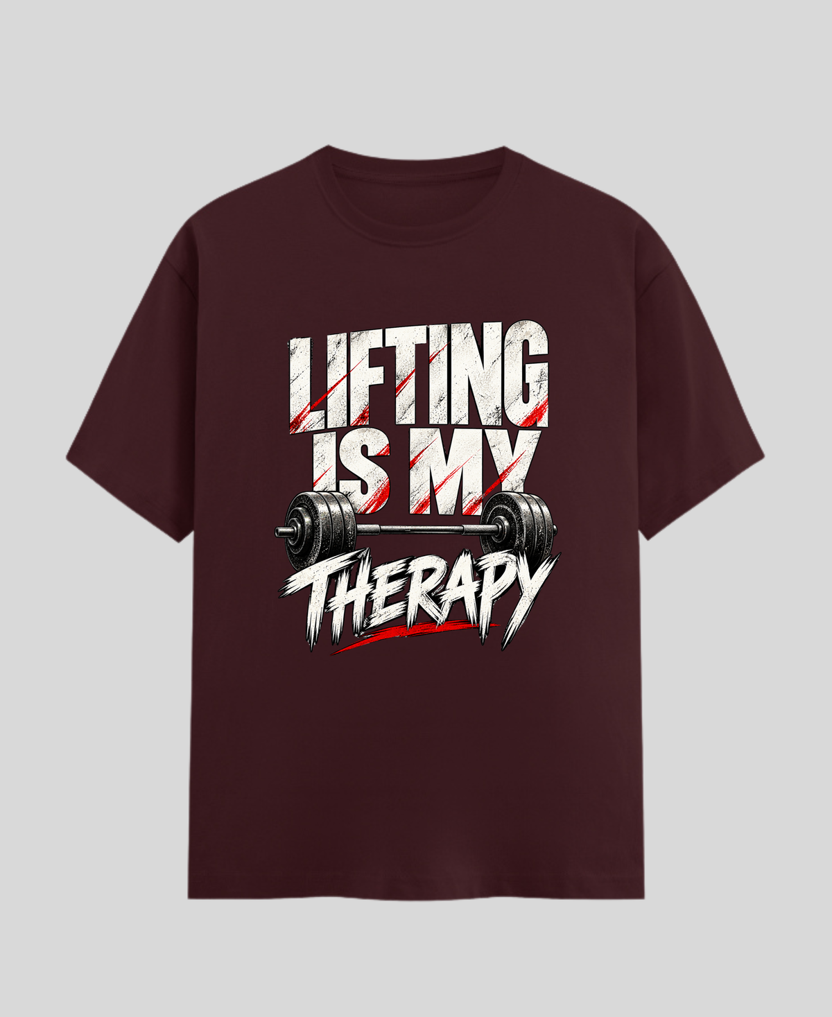 Lifting Is My Therapy — Premium Gym T-Shirt |