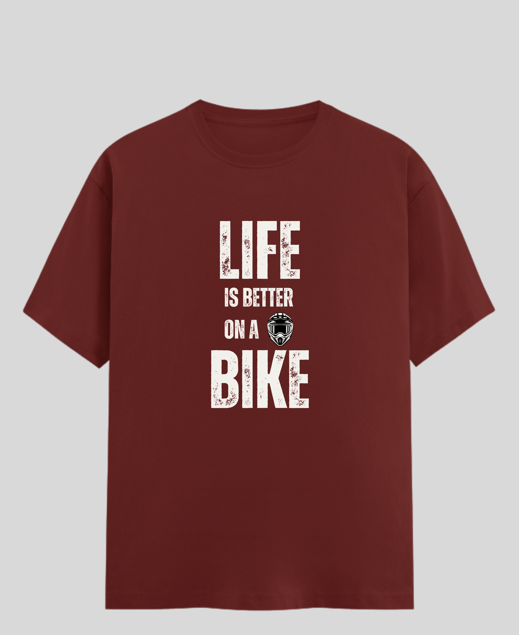 Life Is Better on a Bike — Premium Quote Motorcycle T-Shirt