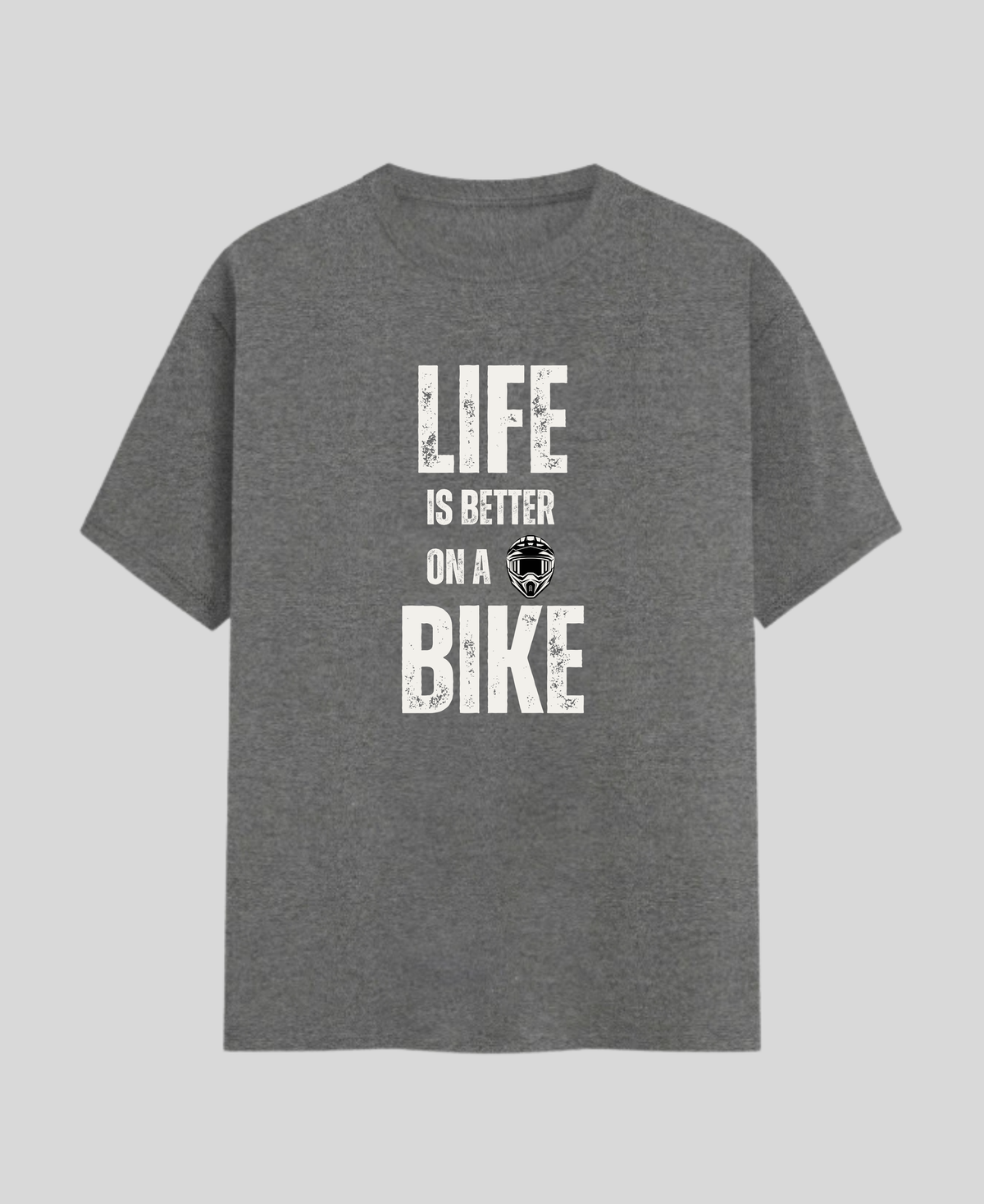 Life Is Better on a Bike — Premium Quote Motorcycle T-Shirt